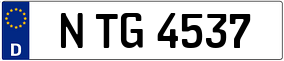 Trailer License Plate